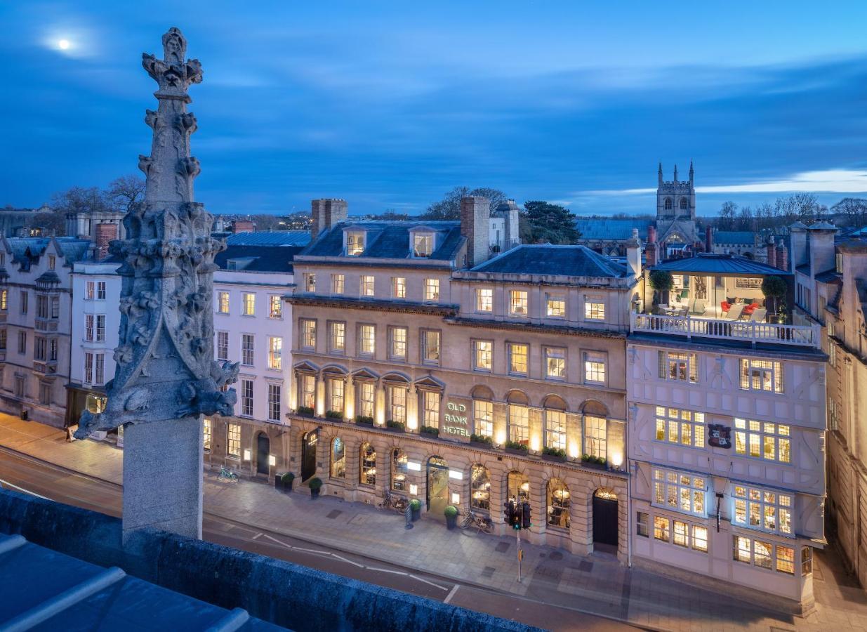Old Bank Hotel Oxford Exteriér fotografie The hotel at night