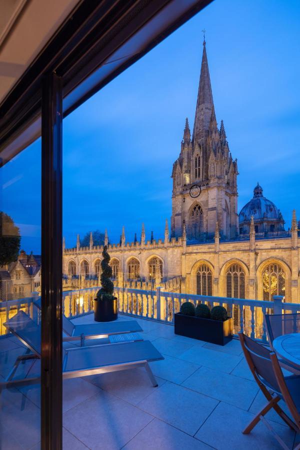 Old Bank Hotel Oxford Exteriér fotografie The view from the hotel's rooftop